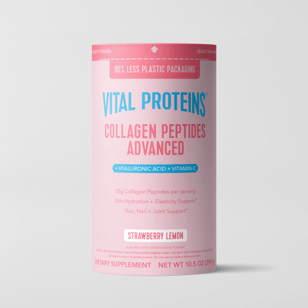 |CP10SLHAVC| Strawberry Lemon Collagen Peptides Advanced | Hero Image